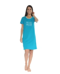 CHEMISE DE NUIT BLEU MADELINE