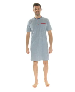 CHEMISE DE NUIT BLEU NAEL
