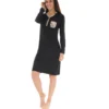 CHEMISE DE NUIT NOIR RIVA