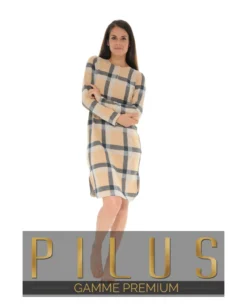 CHEMISE DE NUIT BEIGE THEA