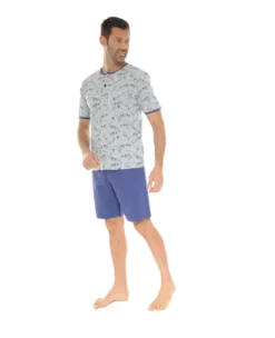 PYJAMA COURT GRIS WARNER