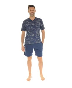 PYJAMA COURT BLEU WHALE