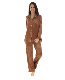 PYJAMA LONG MARRON JAYNE