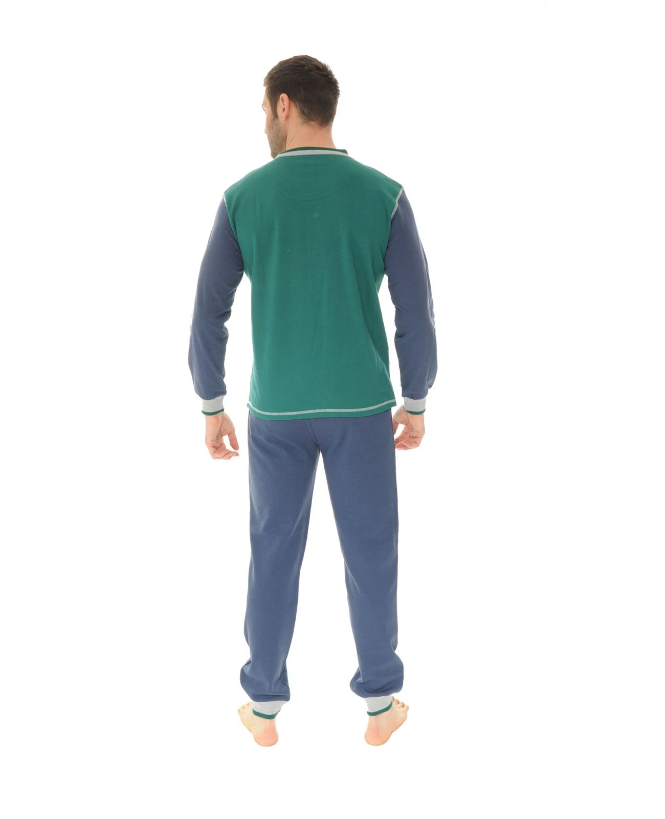 PYJAMA LONG JOGGING VERT SEYLAN 2 PYJAMA LONG JOGGING VERT SEYLAN – Image 2