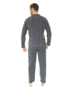 PYJAMA. GRIS SOREL -Boutique pour femmes pyjama long col v sorel 1