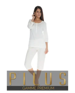 PYJAMA COURT BLANC ORLEANE