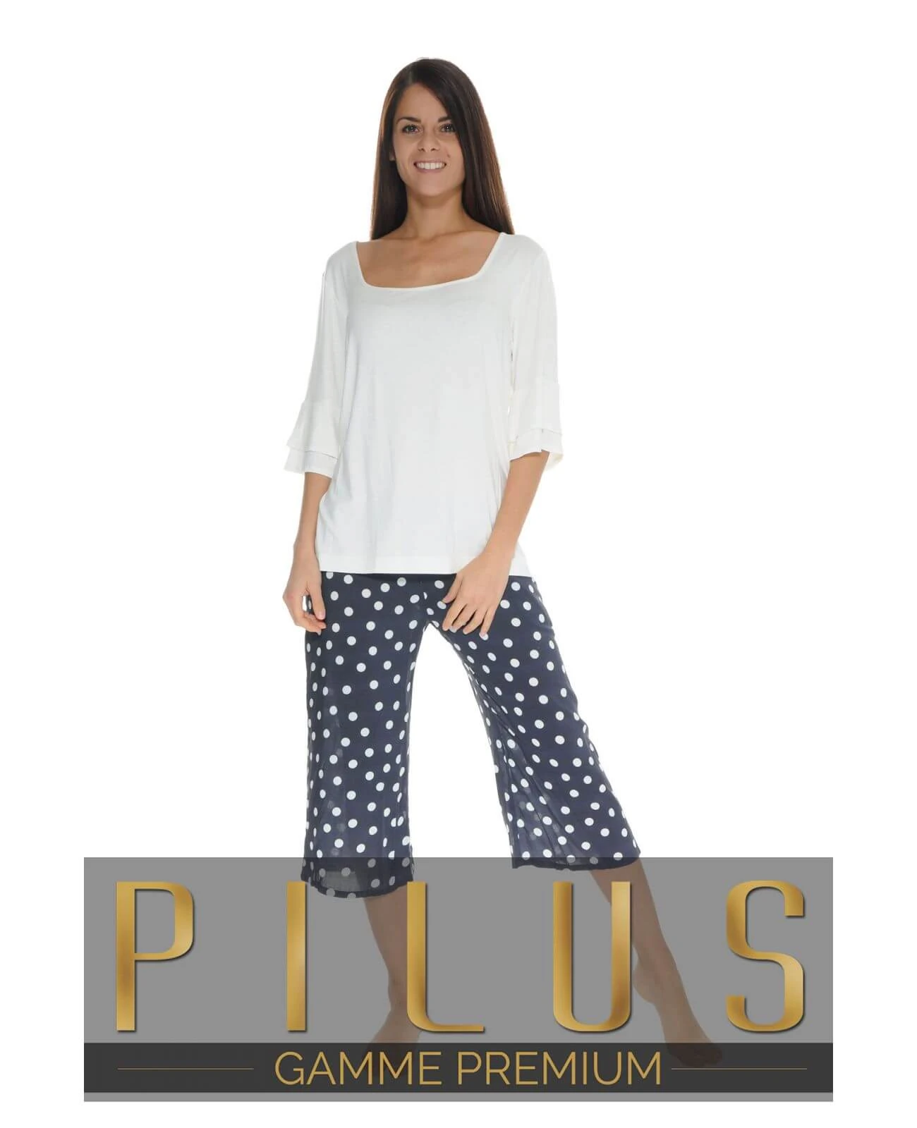 PYJAMA COURT ECRU ORMELIA 1 PYJAMA COURT ECRU ORMELIA