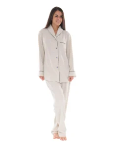 PYJAMA BOUTONNE ECRU TADEA