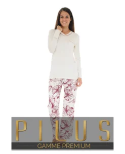 PYJAMA LONG ECRU TANYA