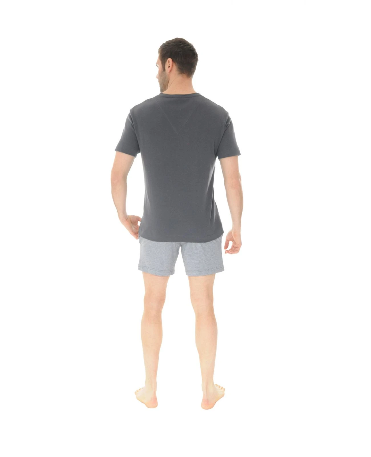 PYJAMA COURT GRIS UBALDIN 2 PYJAMA COURT GRIS UBALDIN – Image 2