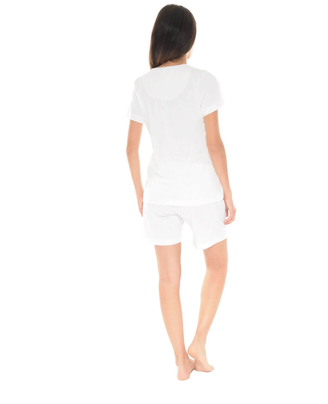 PYJAMA COURT BLANC YACINTHE 2 PYJAMA COURT BLANC YACINTHE – Image 2