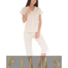 PYJAMA BOUTONNE BEIGE YLEANA