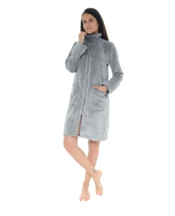 ROBE DE CHAMBRE GRIS ROXANA