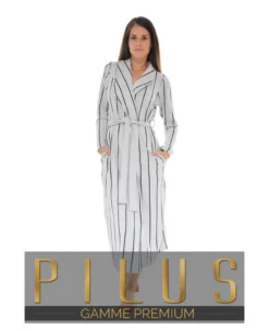 ROBE DE CHAMBRE GRIS TIFAINE