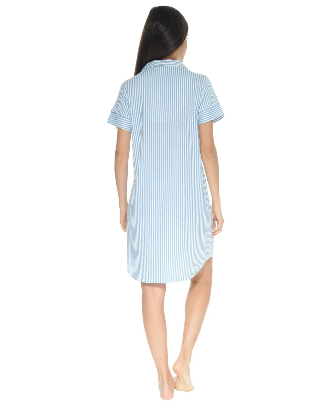 CHEMISE DE NUIT BLEU MARY 2 CHEMISE DE NUIT BLEU MARY – Image 2